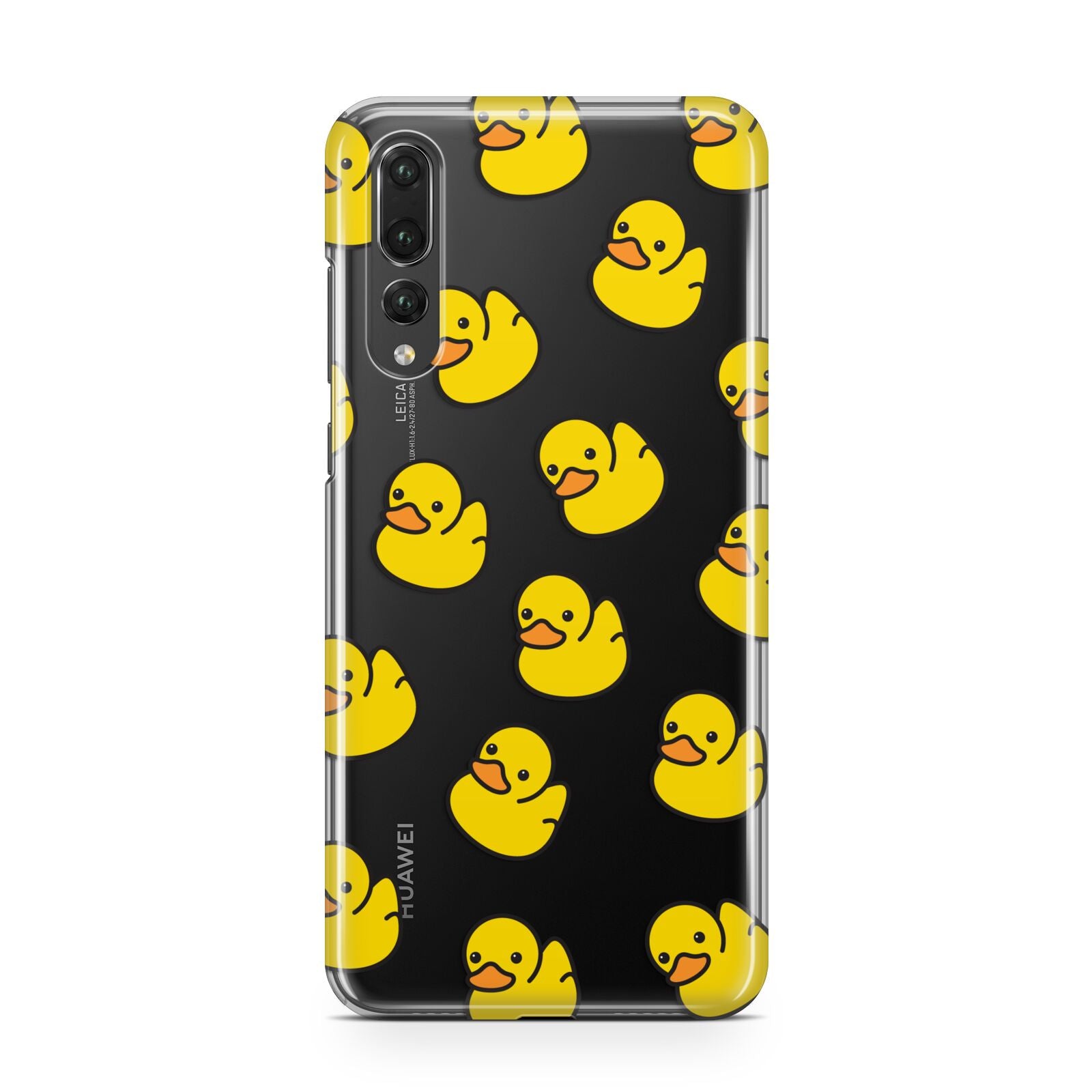 Bright Yellow Rubber Duck Pattern Huawei P20 Pro Phone Case