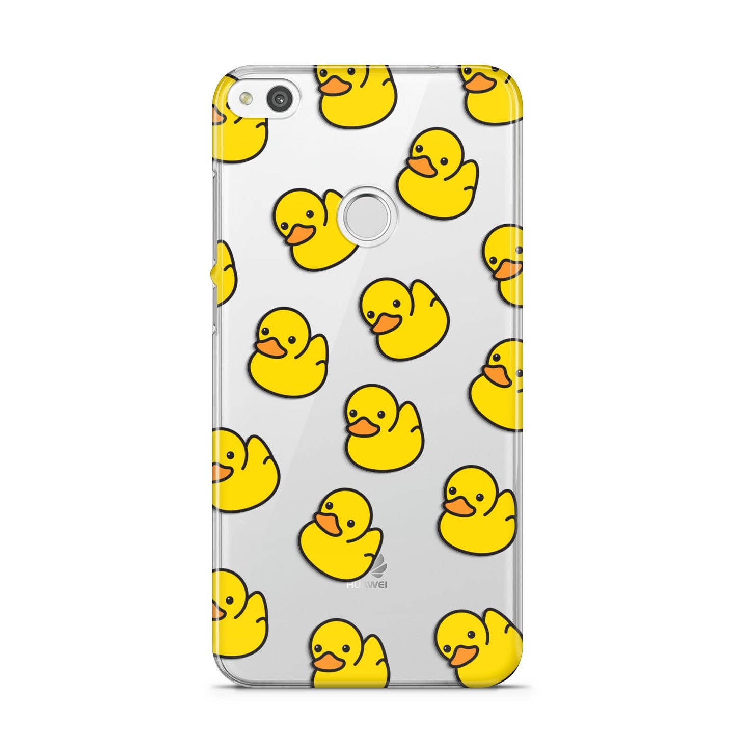 Bright Yellow Rubber Duck Pattern Huawei P8 Lite Case