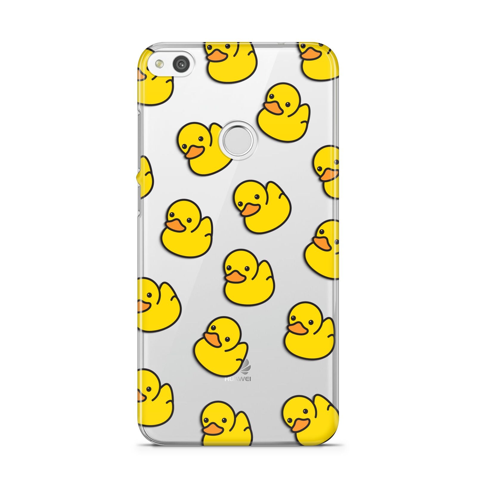 Bright Yellow Rubber Duck Pattern Huawei P8 Lite Case