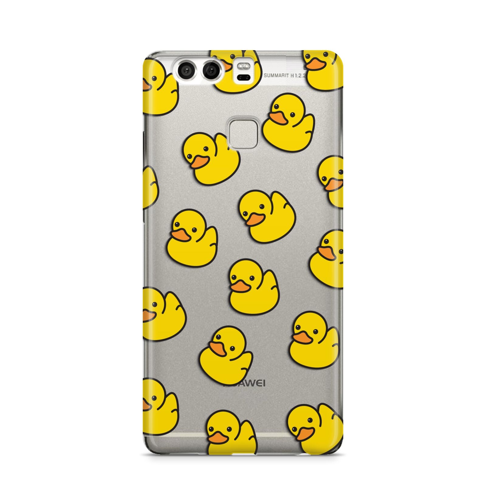 Bright Yellow Rubber Duck Pattern Huawei P9 Case