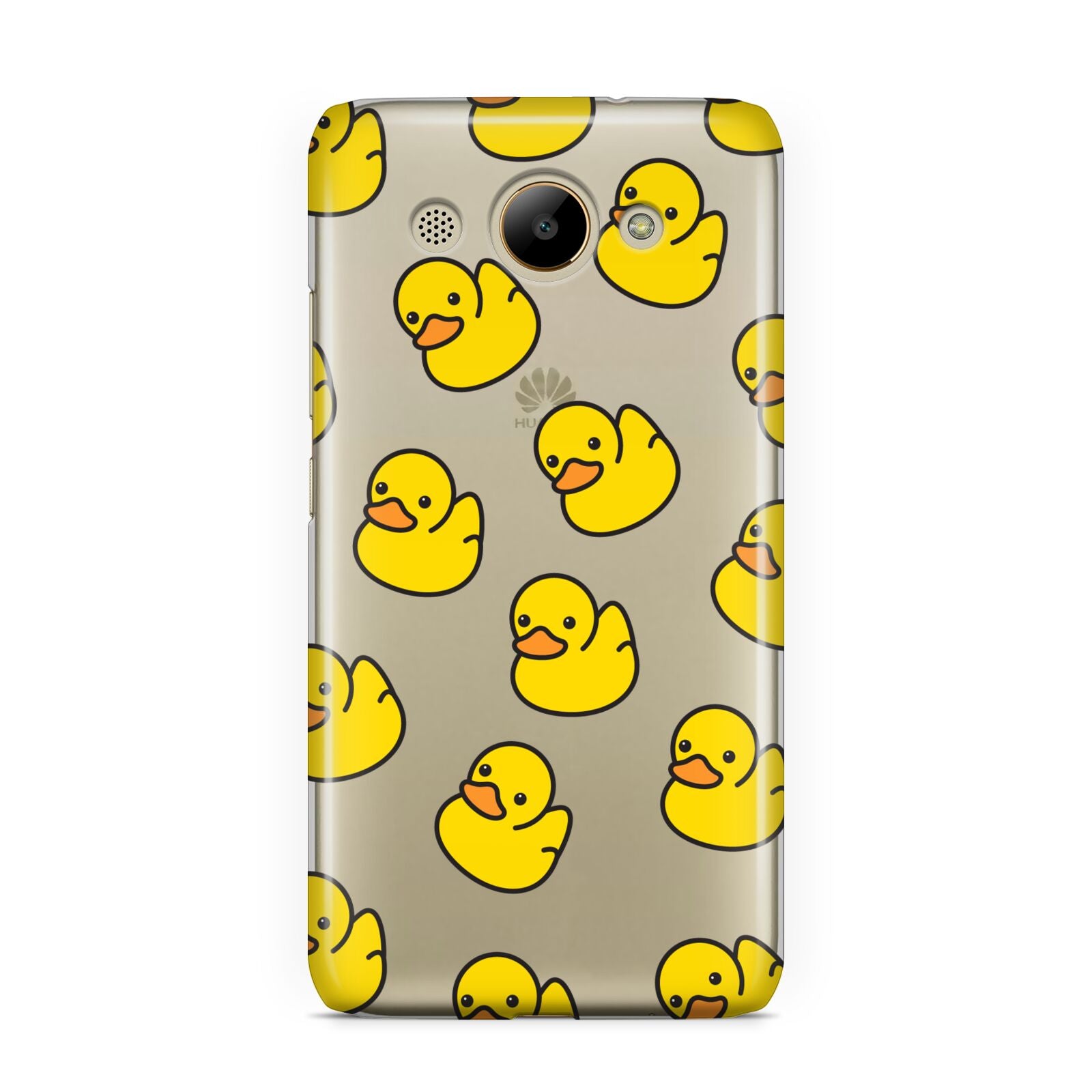 Bright Yellow Rubber Duck Pattern Huawei Y3 2017