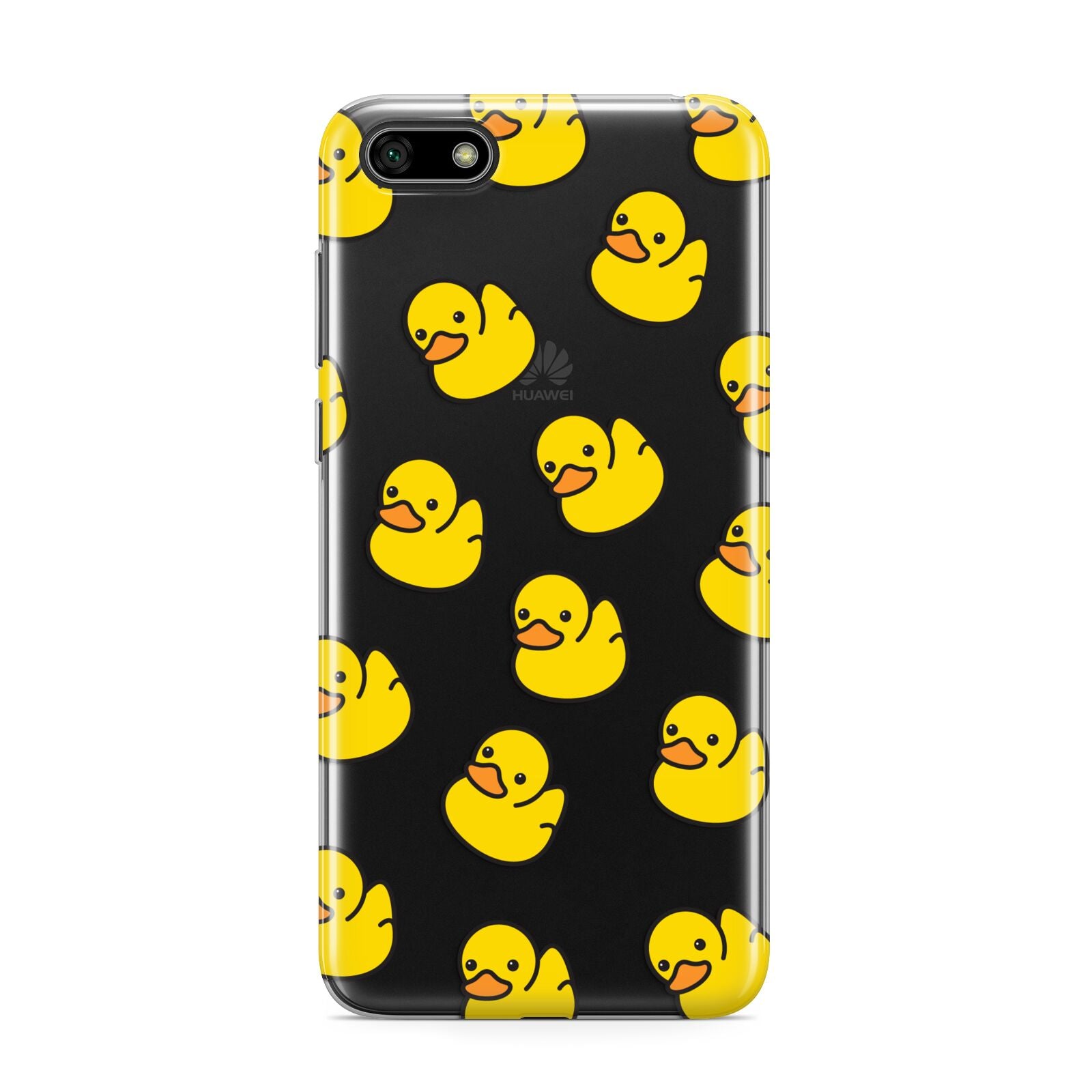 Bright Yellow Rubber Duck Pattern Huawei Y5 Prime 2018 Phone Case