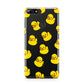 Bright Yellow Rubber Duck Pattern Huawei Y7 2018