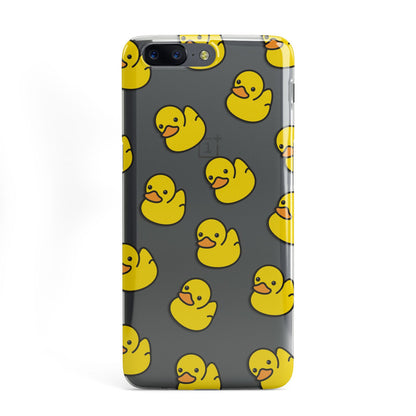 Bright Yellow Rubber Duck Pattern OnePlus Case