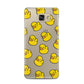 Bright Yellow Rubber Duck Pattern Samsung Galaxy A5 2016 Case on gold phone