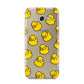 Bright Yellow Rubber Duck Pattern Samsung Galaxy A5 2017 Case on gold phone
