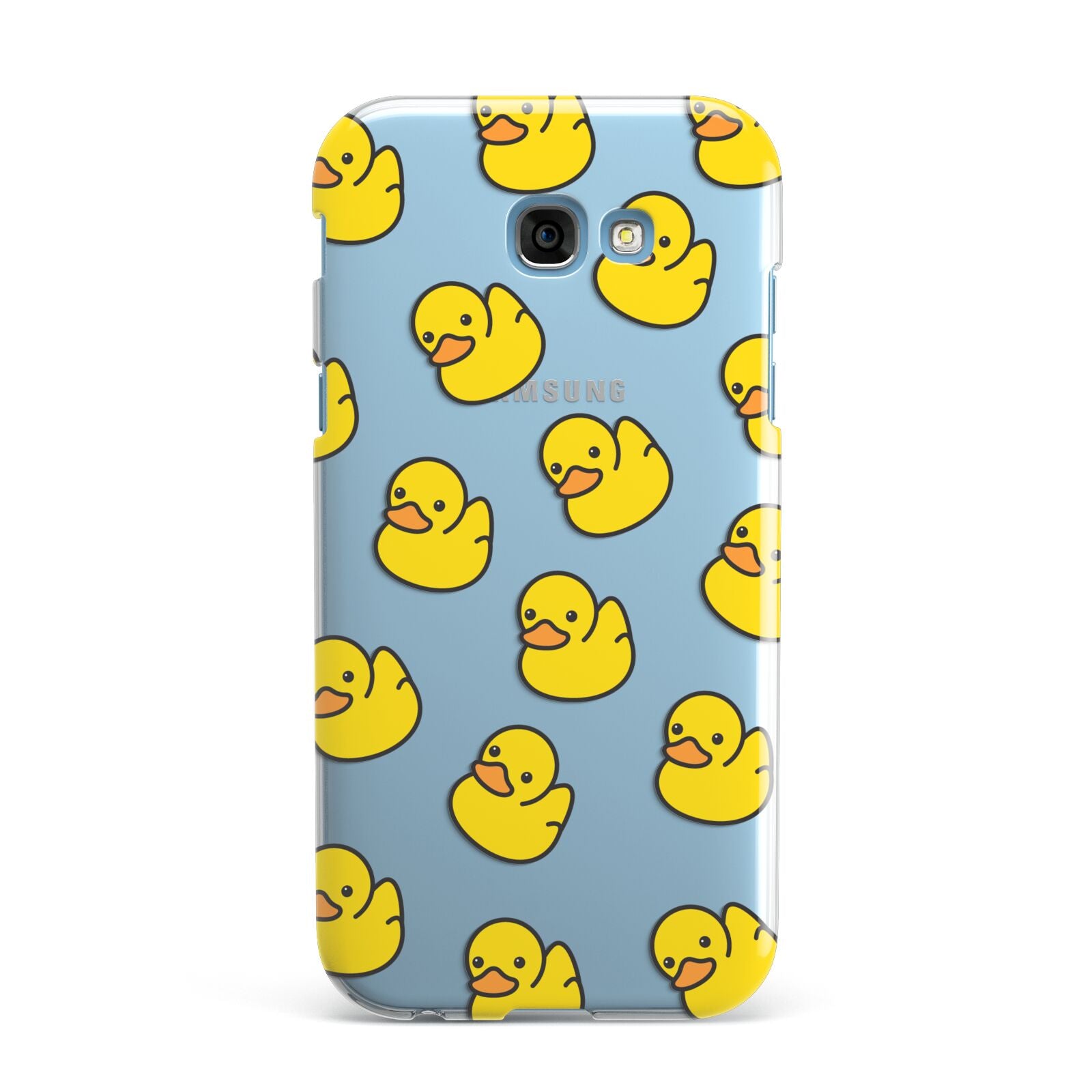 Bright Yellow Rubber Duck Pattern Samsung Galaxy A7 2017 Case