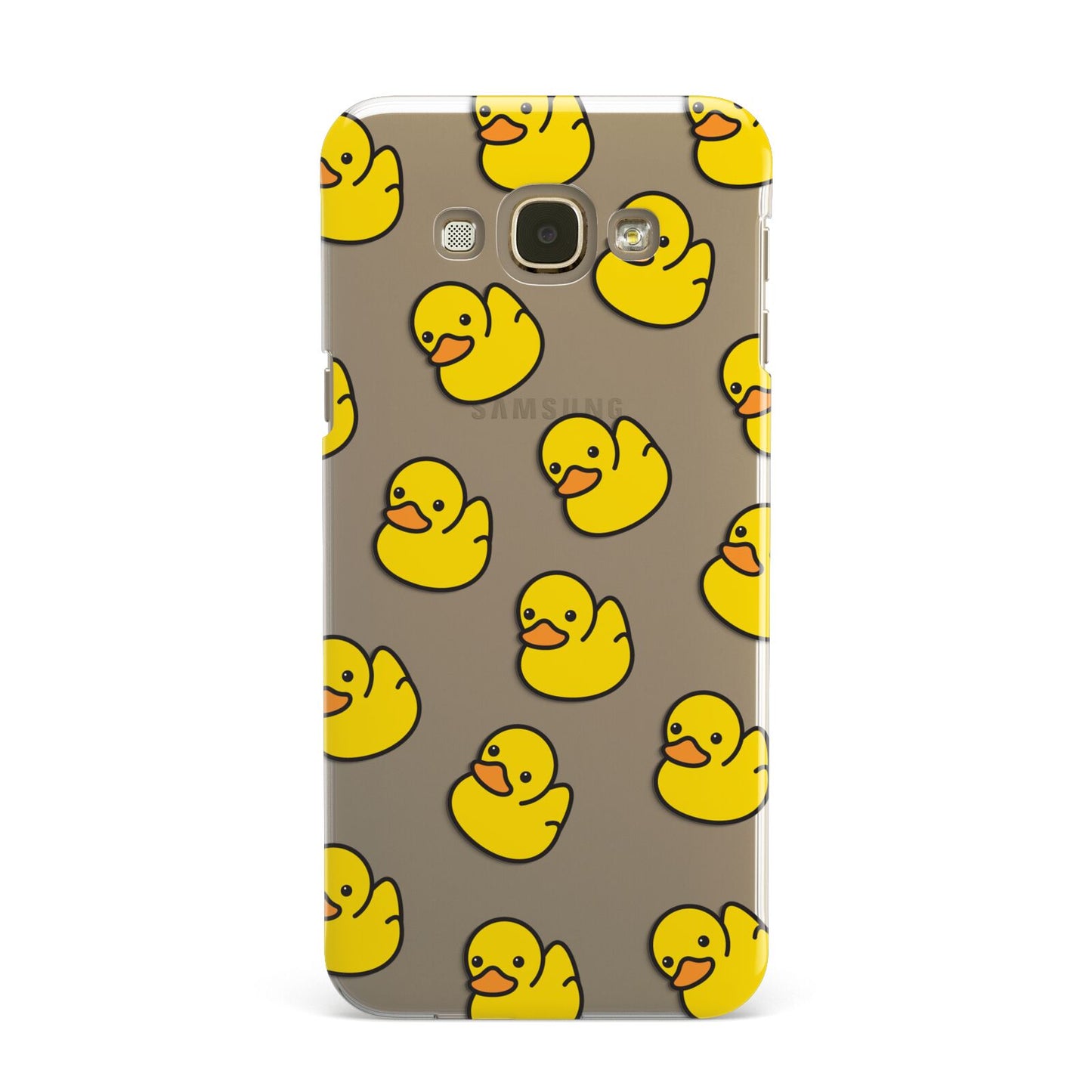 Bright Yellow Rubber Duck Pattern Samsung Galaxy A8 Case