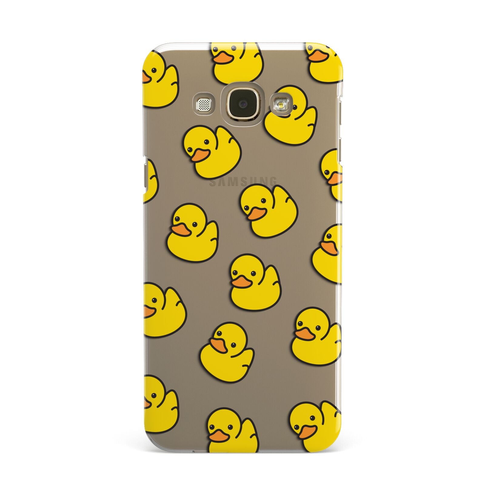 Bright Yellow Rubber Duck Pattern Samsung Galaxy A8 Case