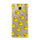 Bright Yellow Rubber Duck Pattern Samsung Galaxy A9 2016 Case on gold phone