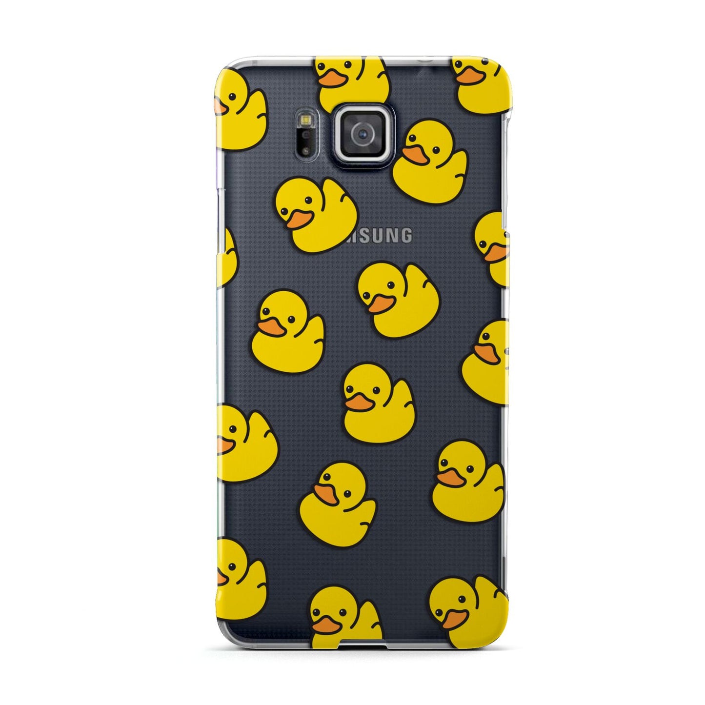 Bright Yellow Rubber Duck Pattern Samsung Galaxy Alpha Case