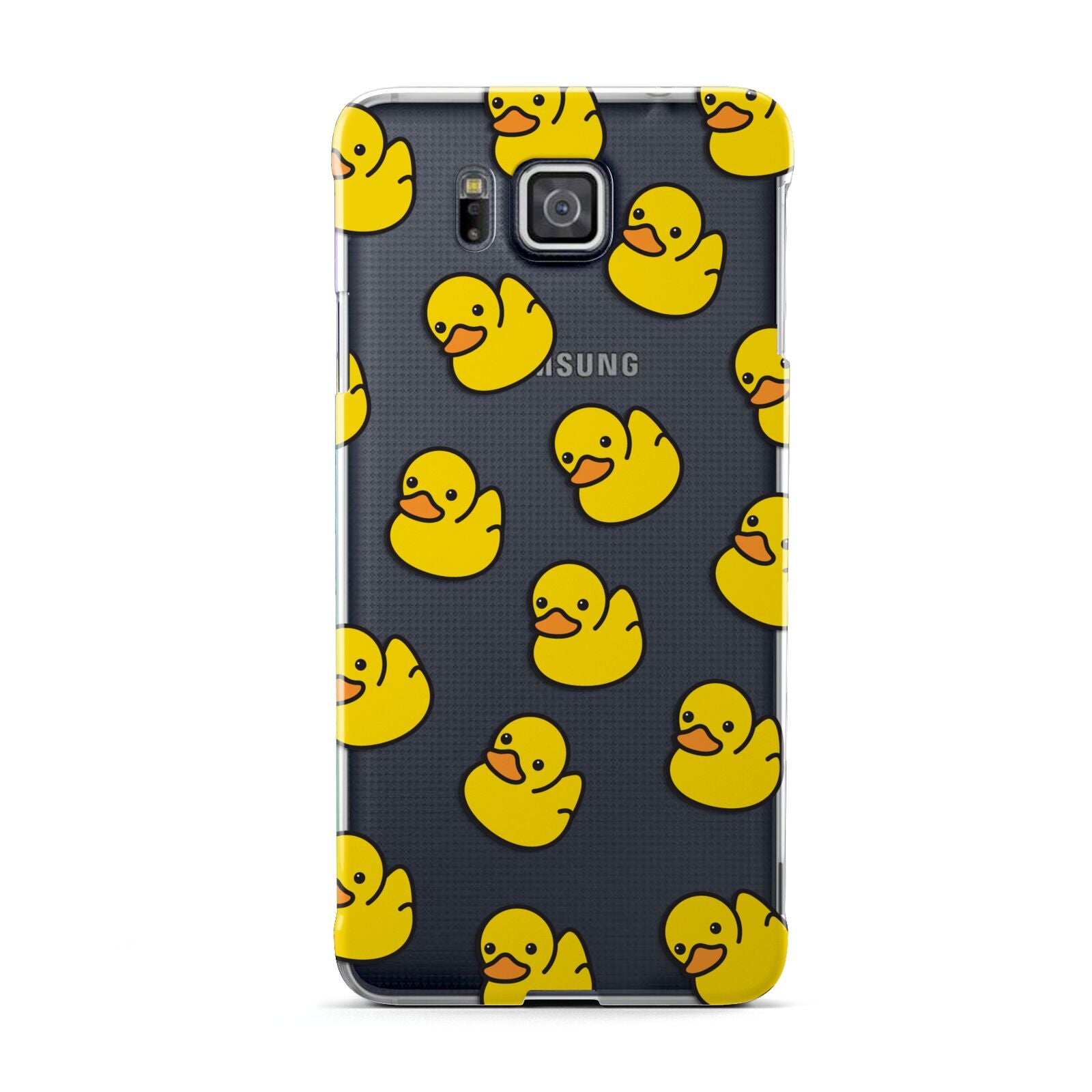 Bright Yellow Rubber Duck Pattern Samsung Galaxy Alpha Case