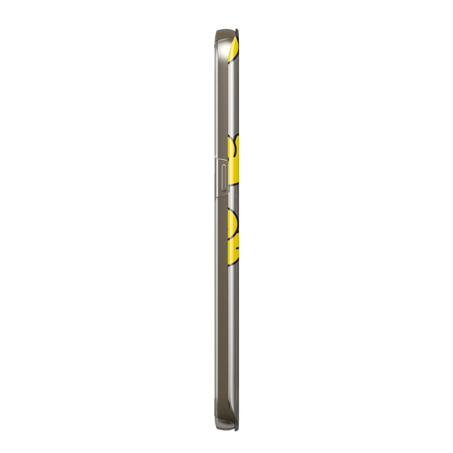 Bright Yellow Rubber Duck Pattern Samsung Galaxy Case Side View