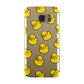 Bright Yellow Rubber Duck Pattern Samsung Galaxy Case