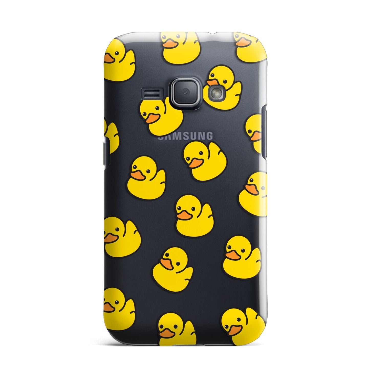Bright Yellow Rubber Duck Pattern Samsung Galaxy J1 2016 Case