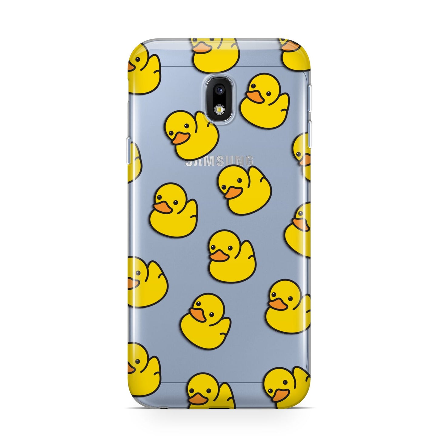 Bright Yellow Rubber Duck Pattern Samsung Galaxy J3 2017 Case