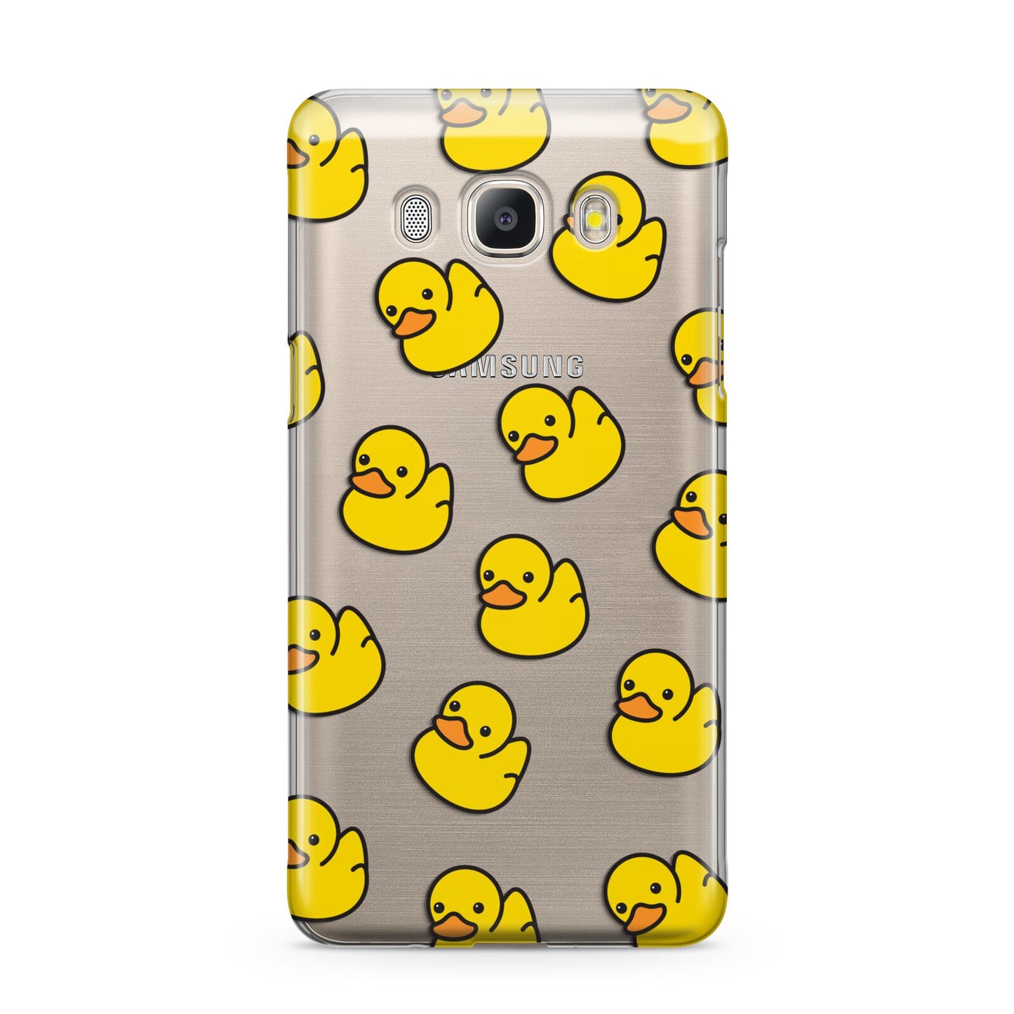 Bright Yellow Rubber Duck Pattern Samsung Galaxy J5 2016 Case
