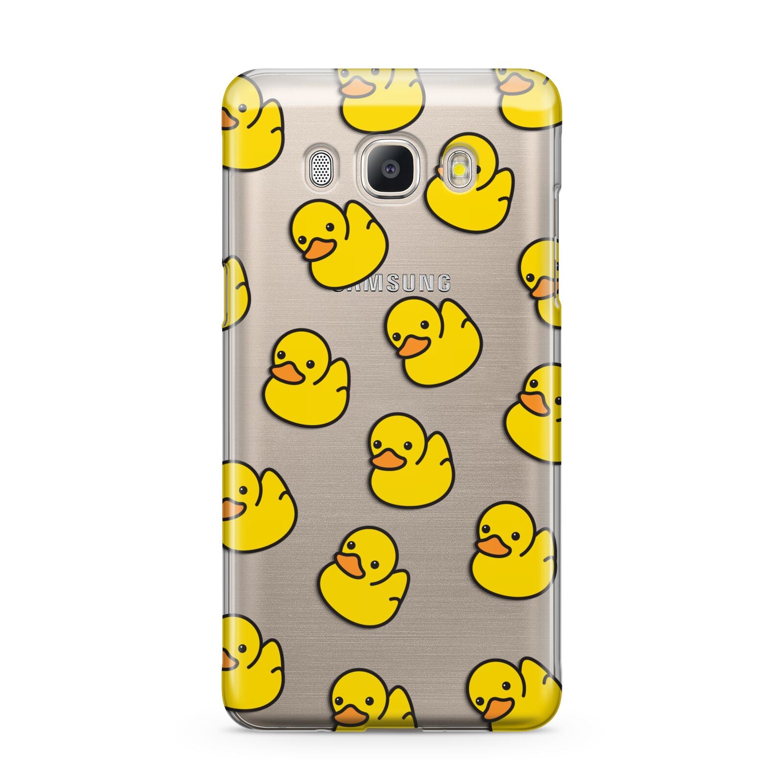 Bright Yellow Rubber Duck Pattern Samsung Galaxy J5 2016 Case