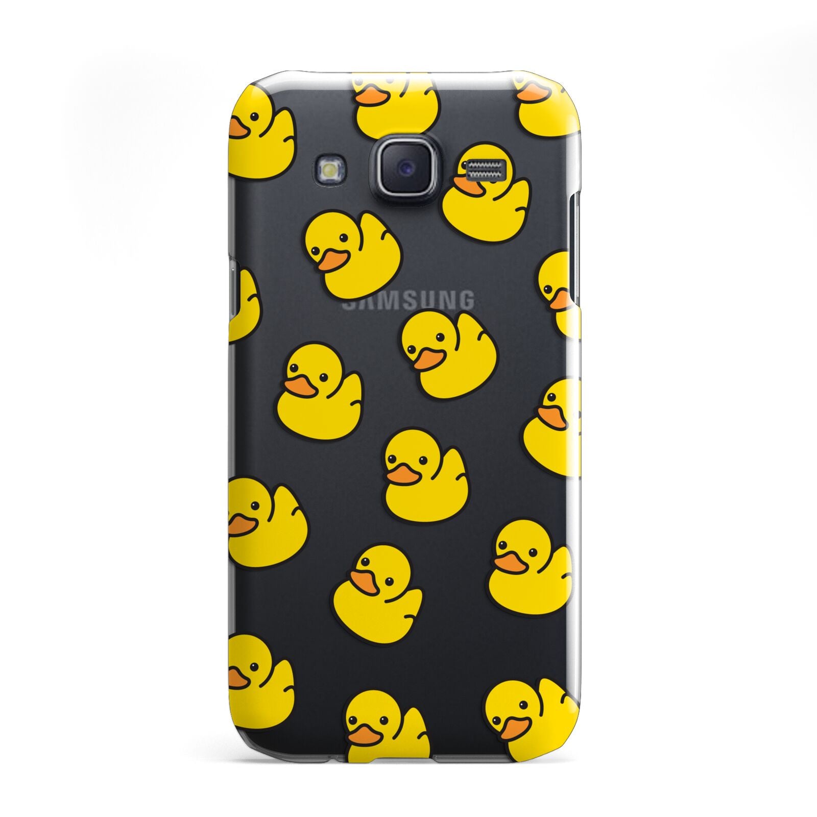 Bright Yellow Rubber Duck Pattern Samsung Galaxy J5 Case