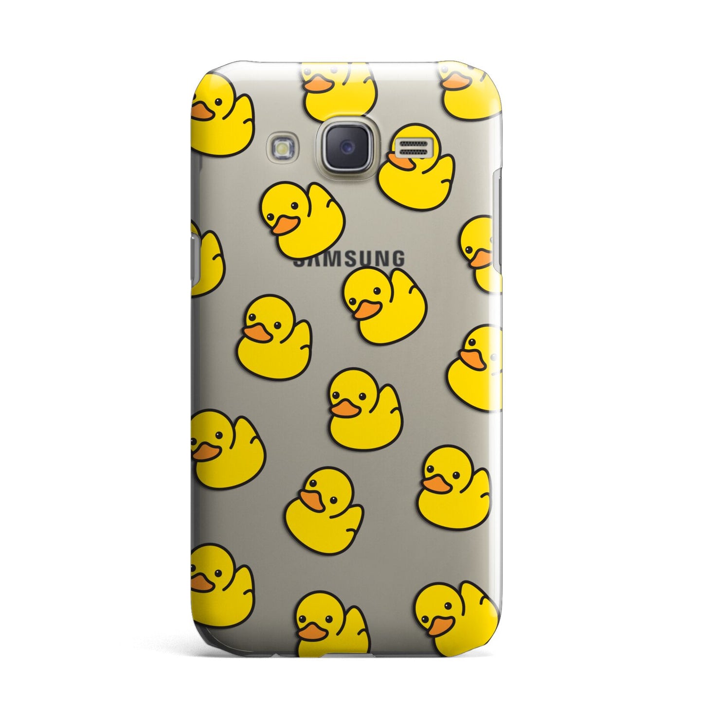Bright Yellow Rubber Duck Pattern Samsung Galaxy J7 Case