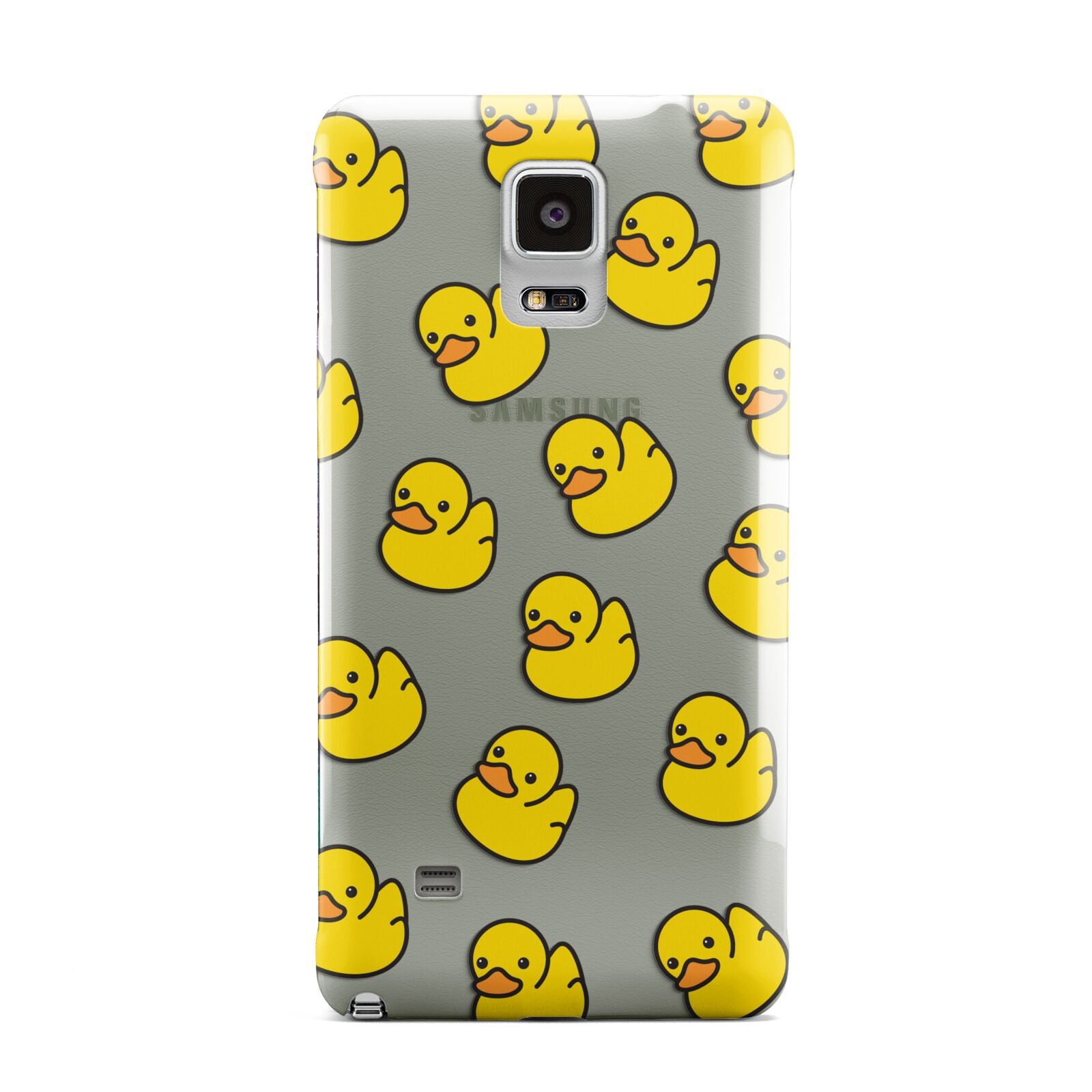 Bright Yellow Rubber Duck Pattern Samsung Galaxy Note 4 Case