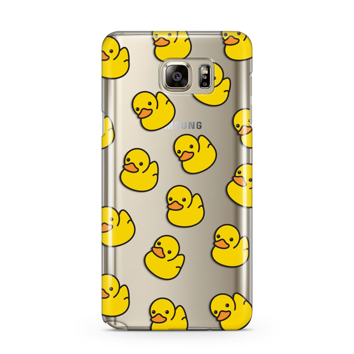 Bright Yellow Rubber Duck Pattern Samsung Galaxy Note 5 Case