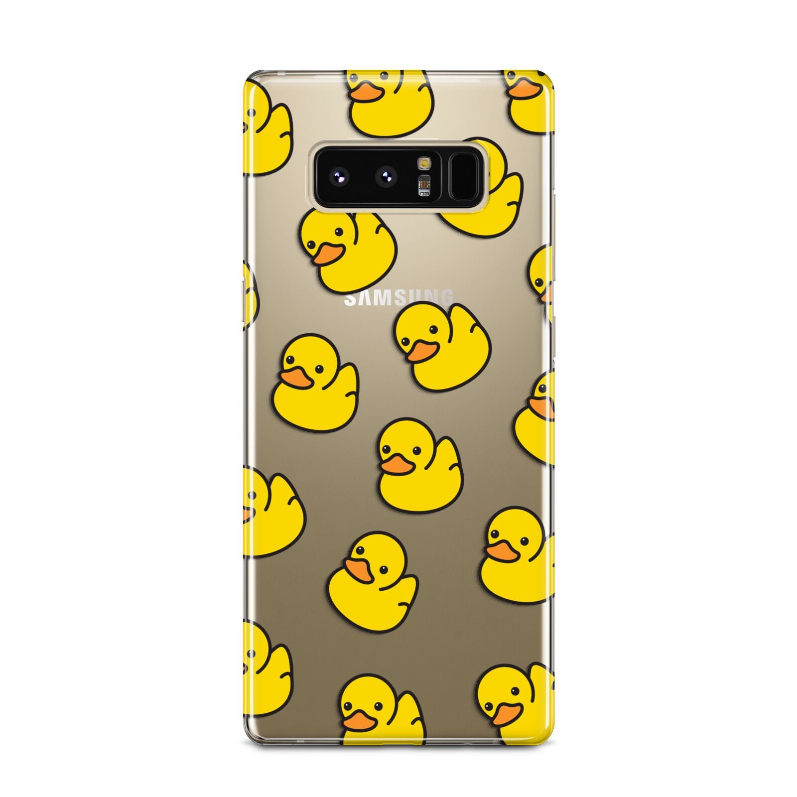 Bright Yellow Rubber Duck Pattern Samsung Galaxy Note 8 Case