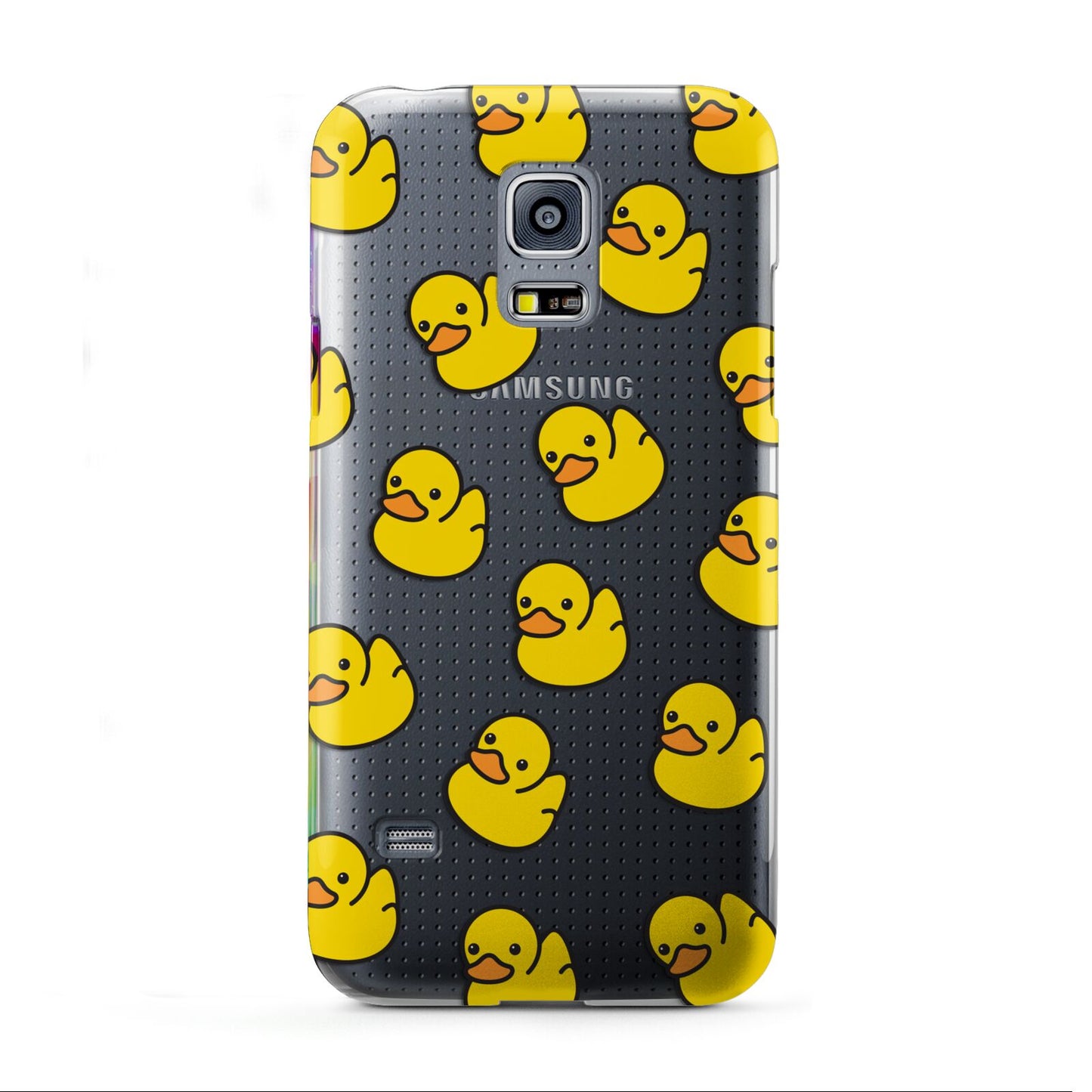 Bright Yellow Rubber Duck Pattern Samsung Galaxy S5 Mini Case