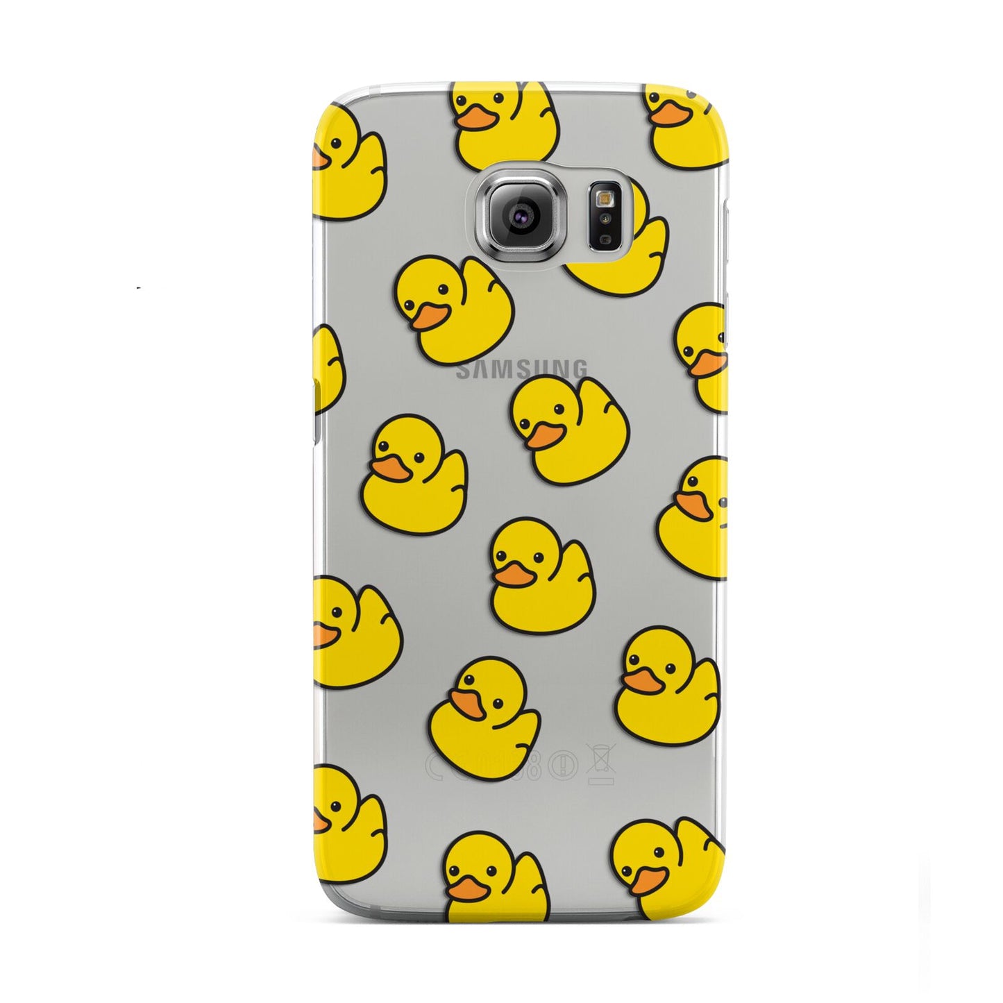 Bright Yellow Rubber Duck Pattern Samsung Galaxy S6 Case