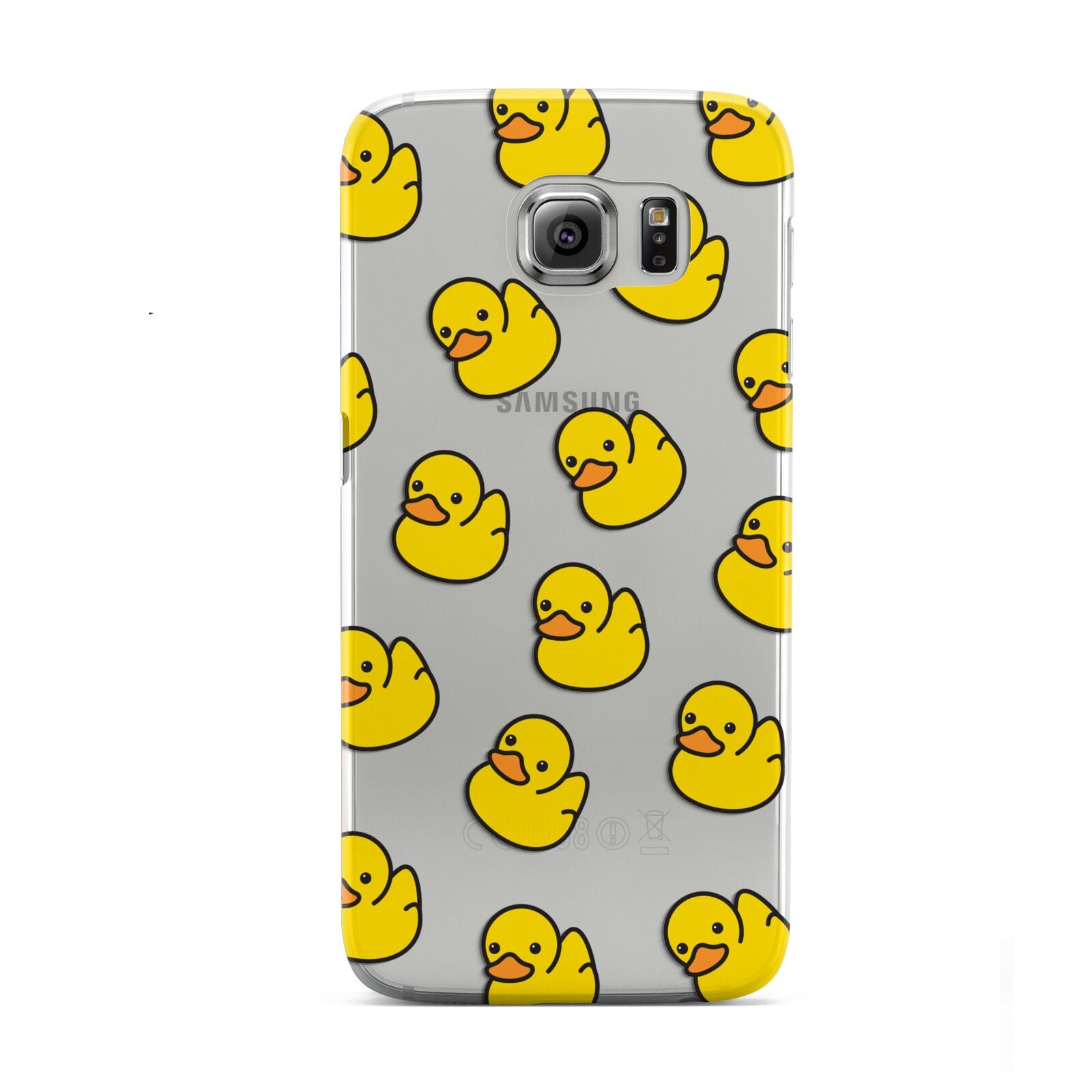 Bright Yellow Rubber Duck Pattern Samsung Galaxy S6 Case