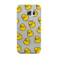 Bright Yellow Rubber Duck Pattern Samsung Galaxy S6 Edge Case