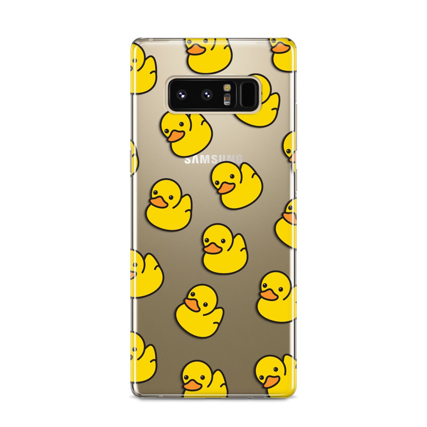 Bright Yellow Rubber Duck Pattern Samsung Galaxy S8 Case