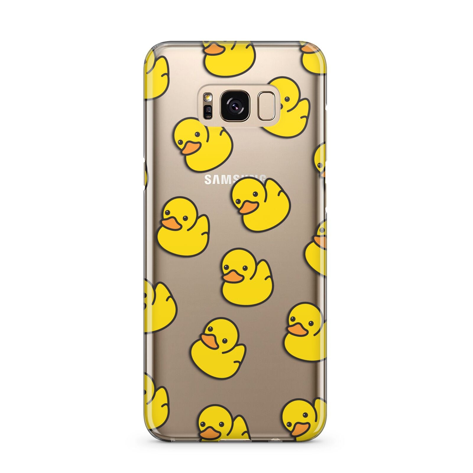 Bright Yellow Rubber Duck Pattern Samsung Galaxy S8 Plus Case