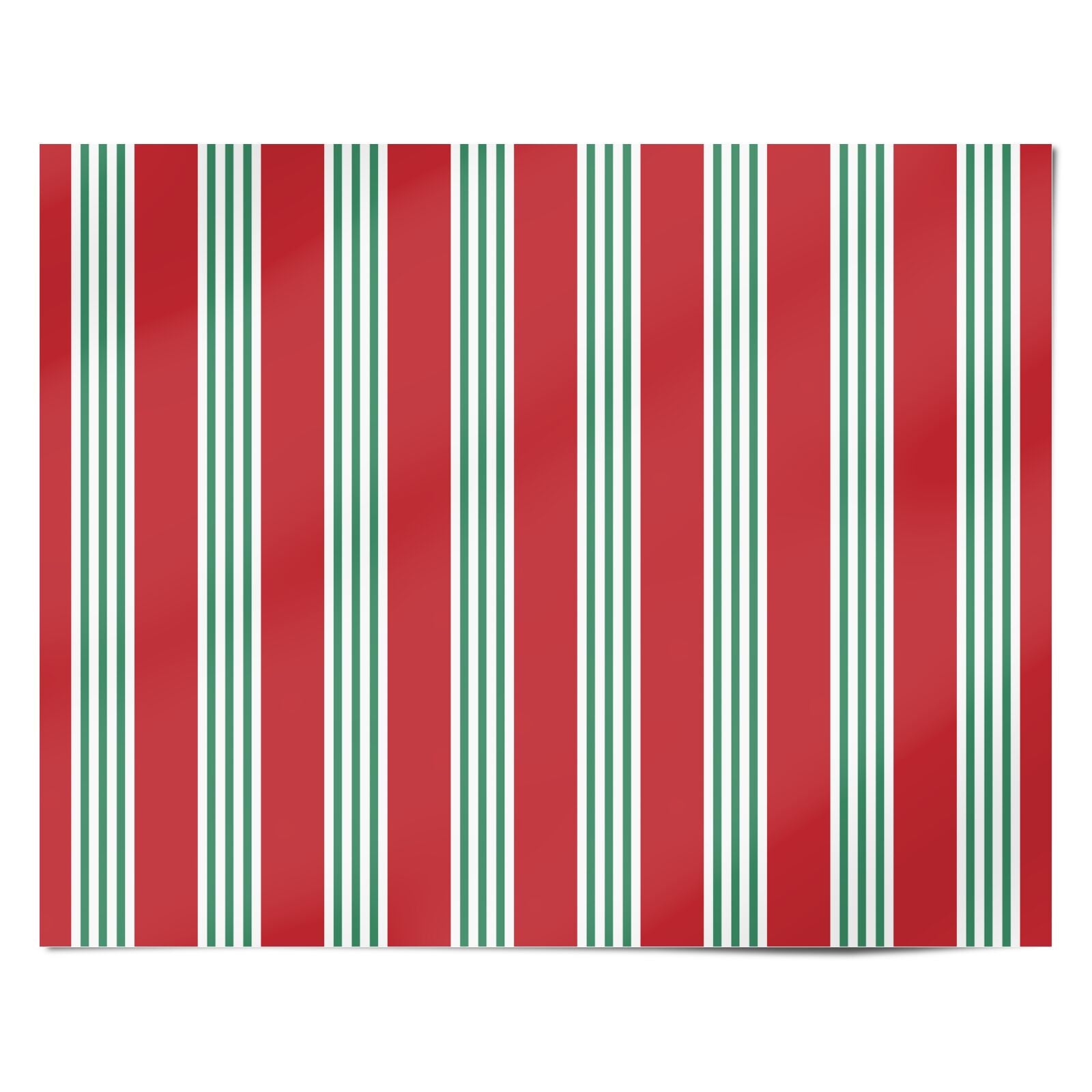 Candy Cane Stripe Christmas Personalised Wrapping Paper Alternative