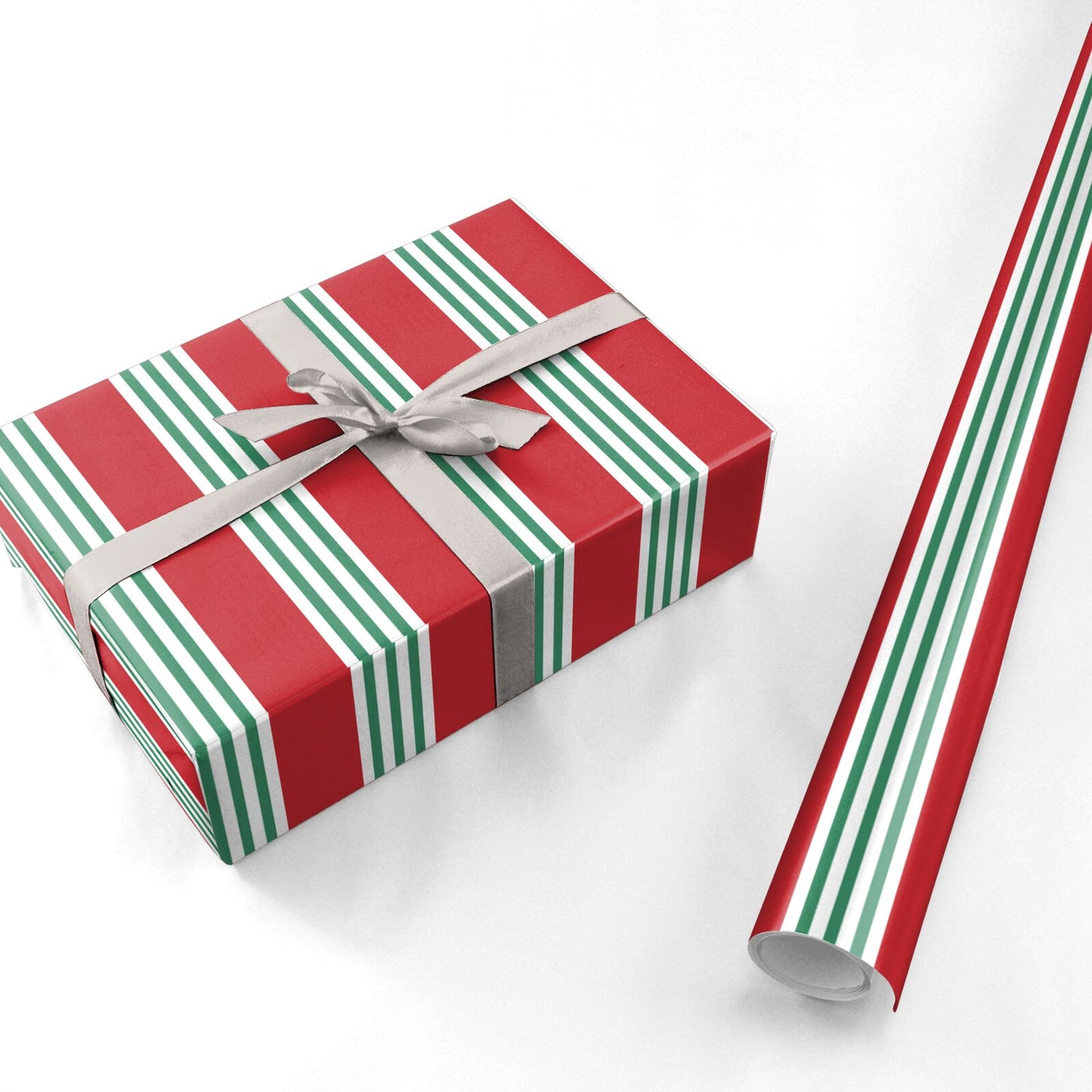 Candy Cane Stripe Christmas Personalised Wrapping Paper
