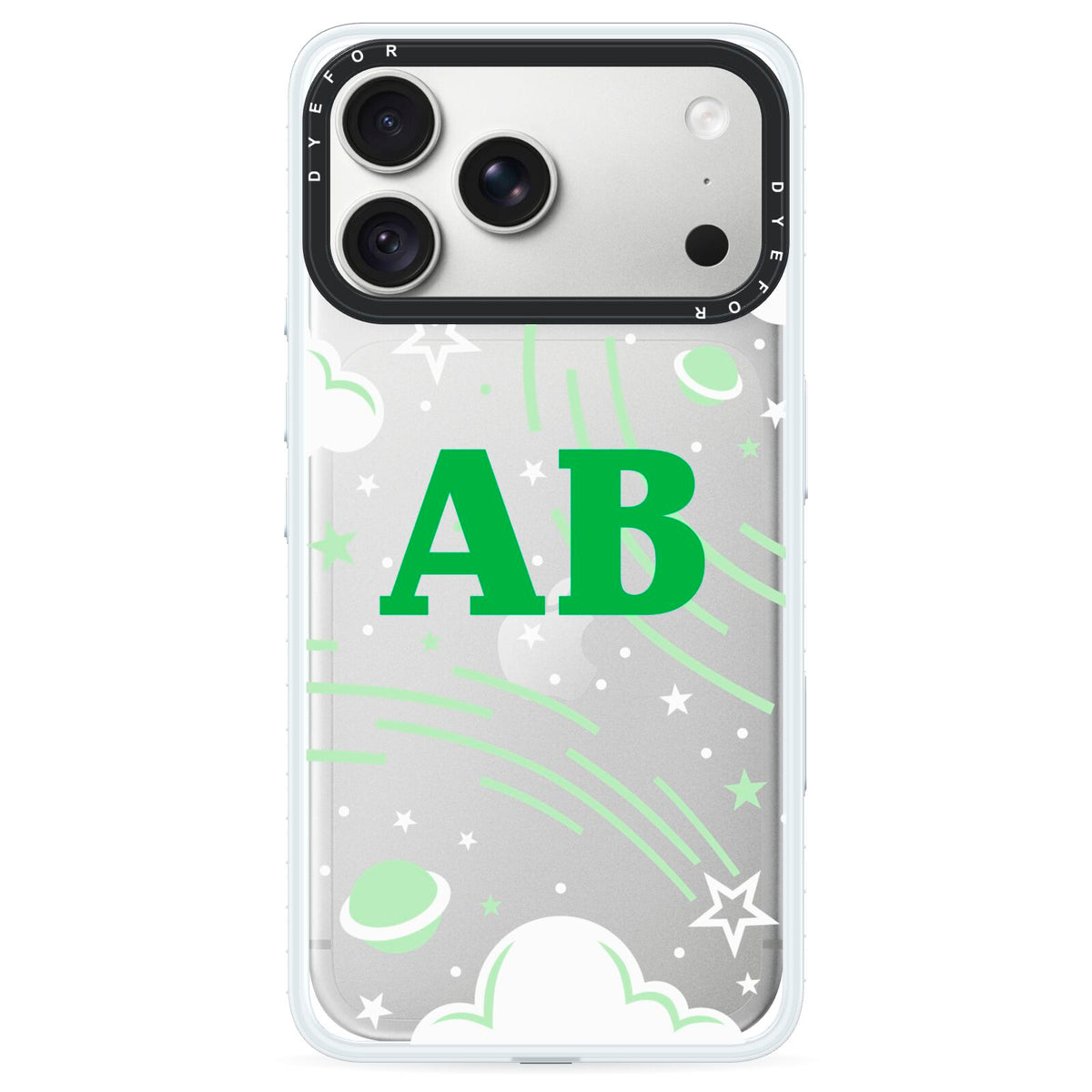 Celestial iPhone 18 Pro Max Black Impact Pre order Case on Silver phone