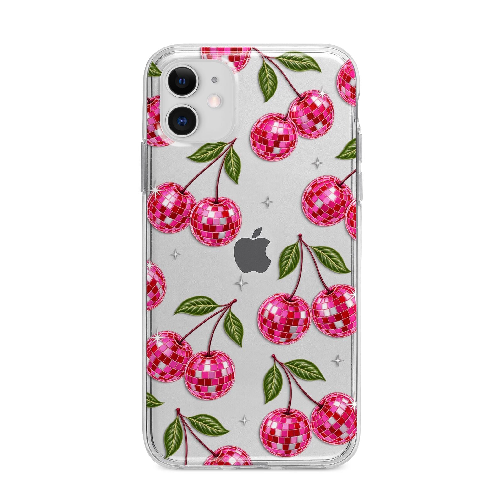 Cherry Afterparty Apple iPhone 11 in White with Bumper Case