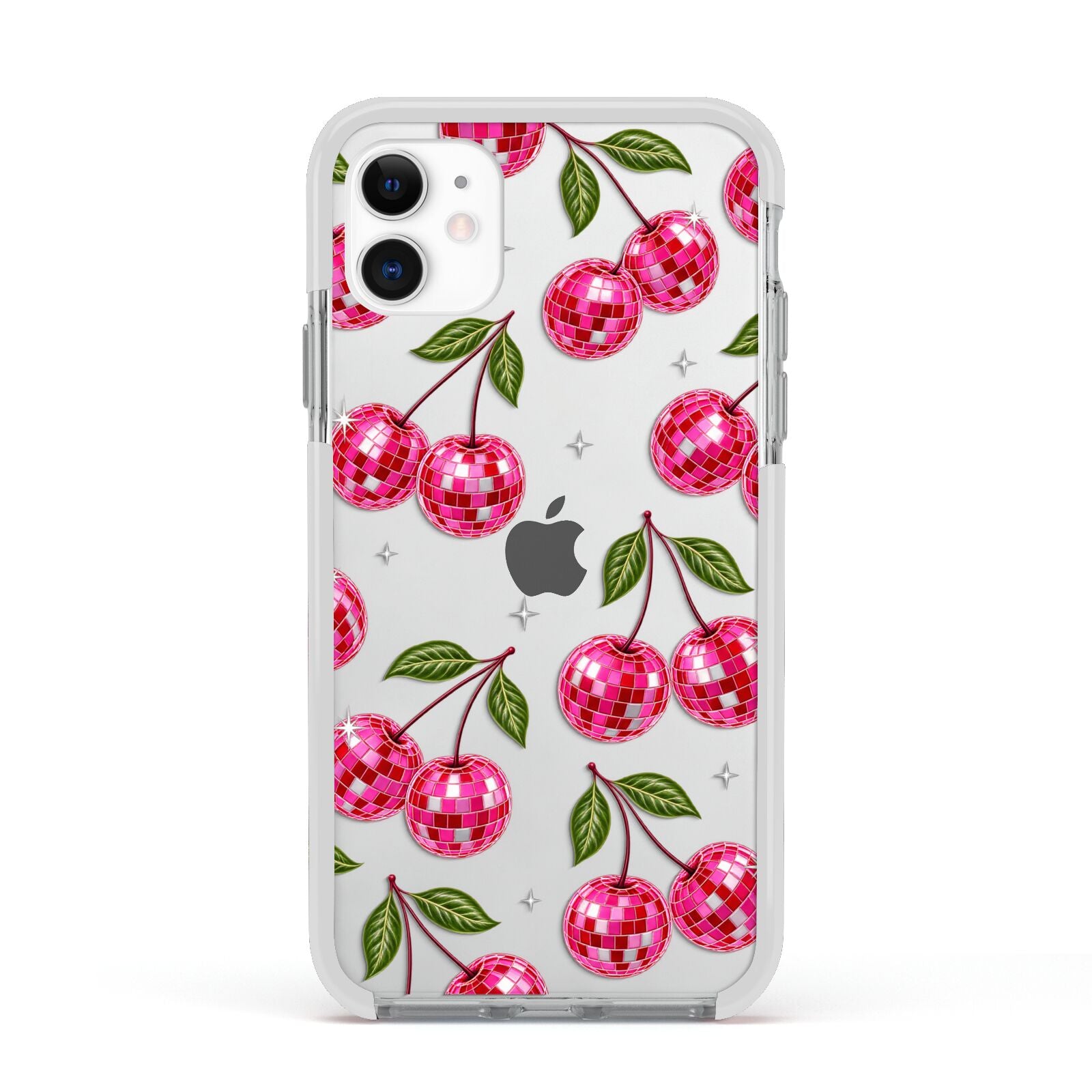 Cherry Afterparty Apple iPhone 11 in White with White Impact Case