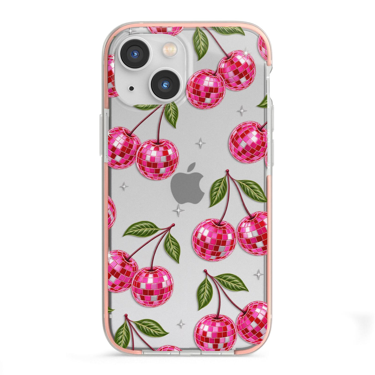 Cherry Afterparty iPhone 13 Mini TPU Impact Case with Pink Edges