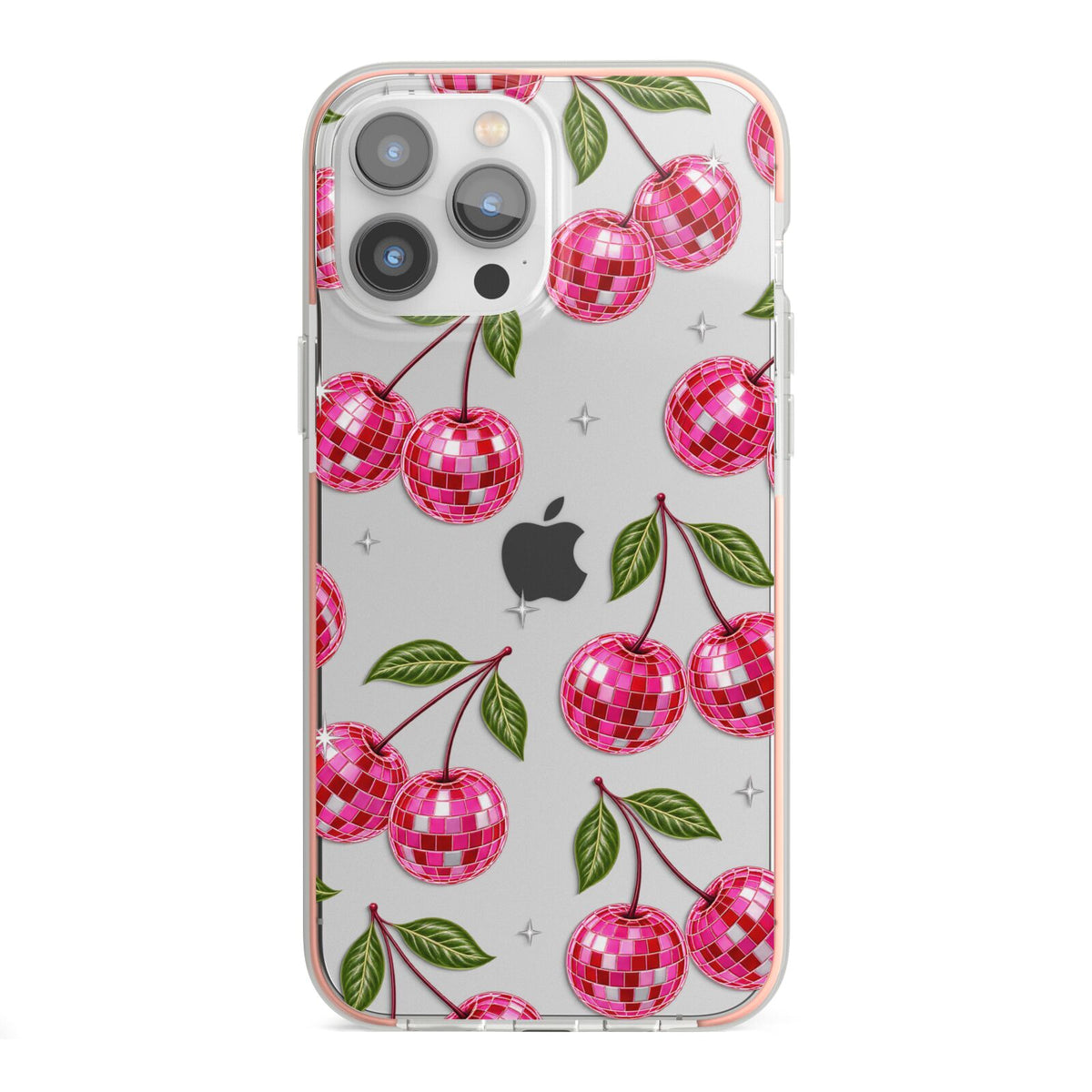 Cherry Afterparty iPhone 13 Pro Max TPU Impact Case with Pink Edges