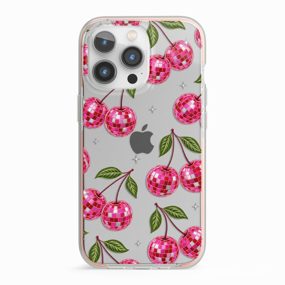 Cherry Afterparty iPhone 13 Pro TPU Impact Case with Pink Edges