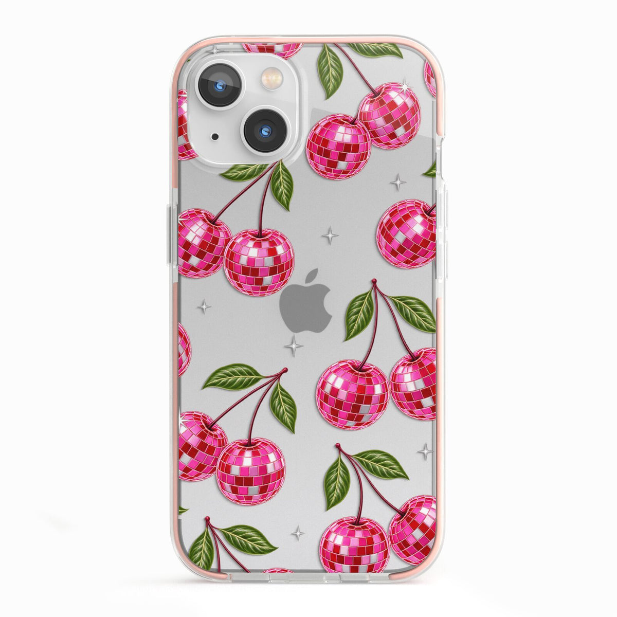 Cherry Afterparty iPhone 13 TPU Impact Case with Pink Edges