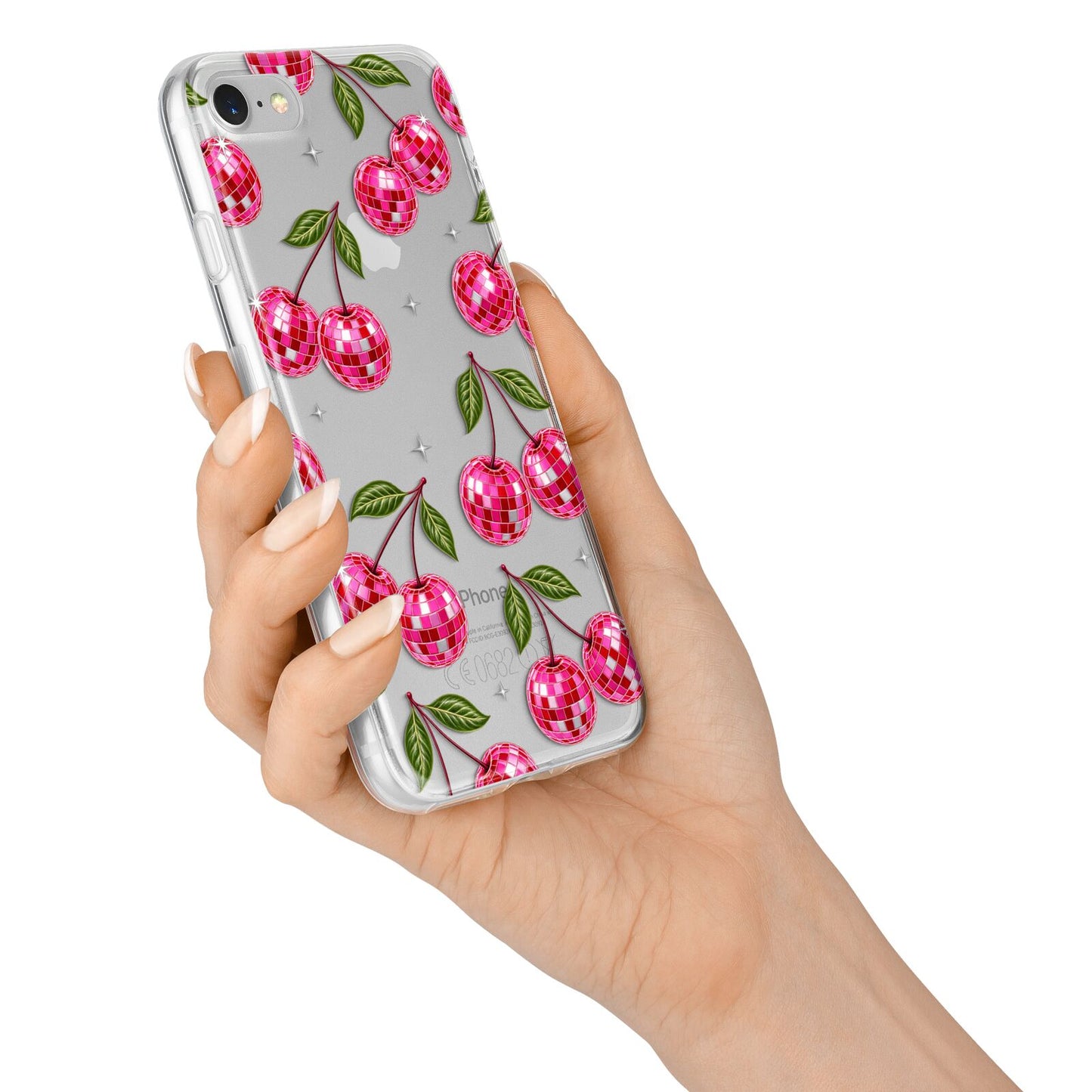 Cherry Afterparty iPhone 7 Bumper Case on Silver iPhone Alternative Image