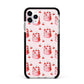 Cherry Cake Party Apple iPhone 11 Pro Max in Silver with Black Impact Case