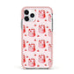 Cherry Cake Party Apple iPhone 11 Pro in Silver with Pink Impact Case