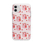 Cherry Cake Party Apple iPhone 11 in White with Bumper Case