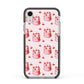 Cherry Cake Party Apple iPhone XR Impact Case Black Edge on Silver Phone