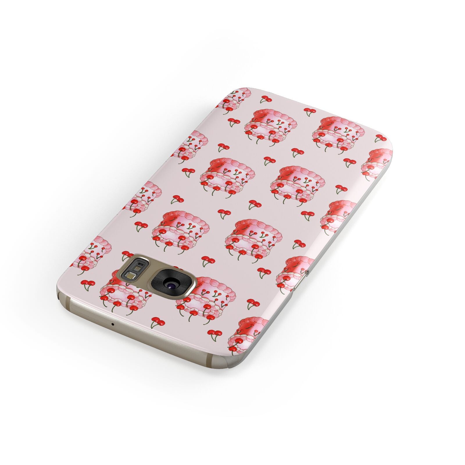 Cherry Cake Party Samsung Galaxy Case Front Close Up