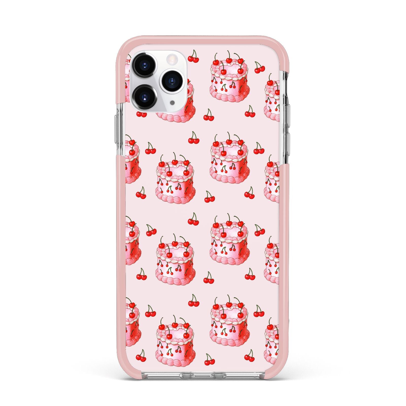Cherry Cake Party iPhone 11 Pro Max Impact Pink Edge Case