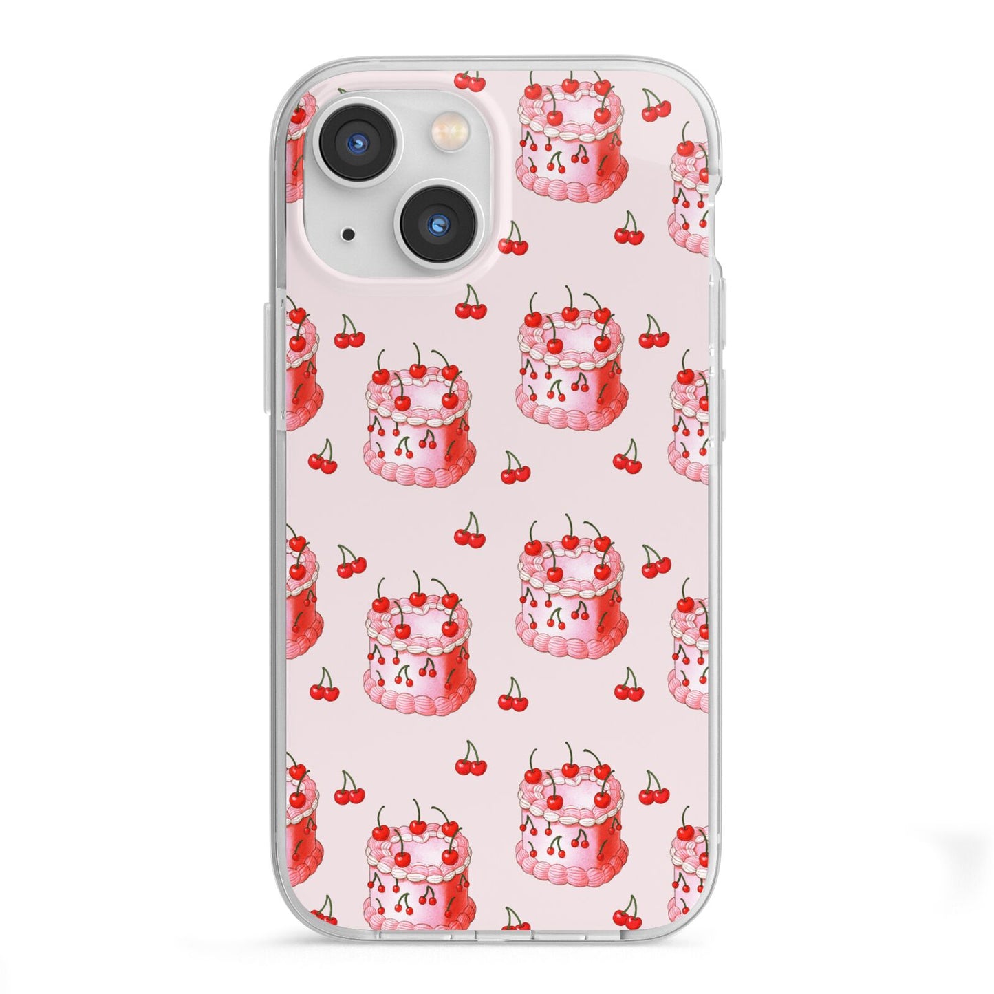 Cherry Cake Party iPhone 13 Mini TPU Impact Case with White Edges